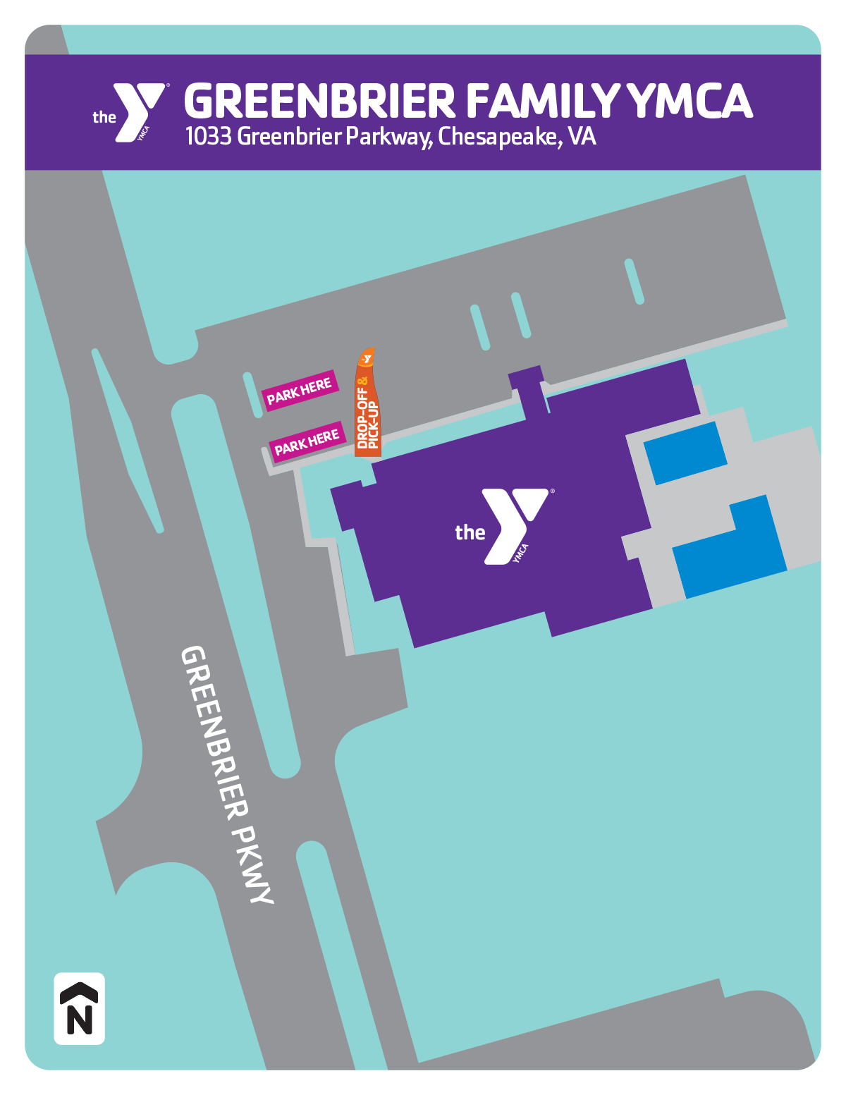 Summer camp drop-off & pick-up locations for the Greenbrier Family YMCA