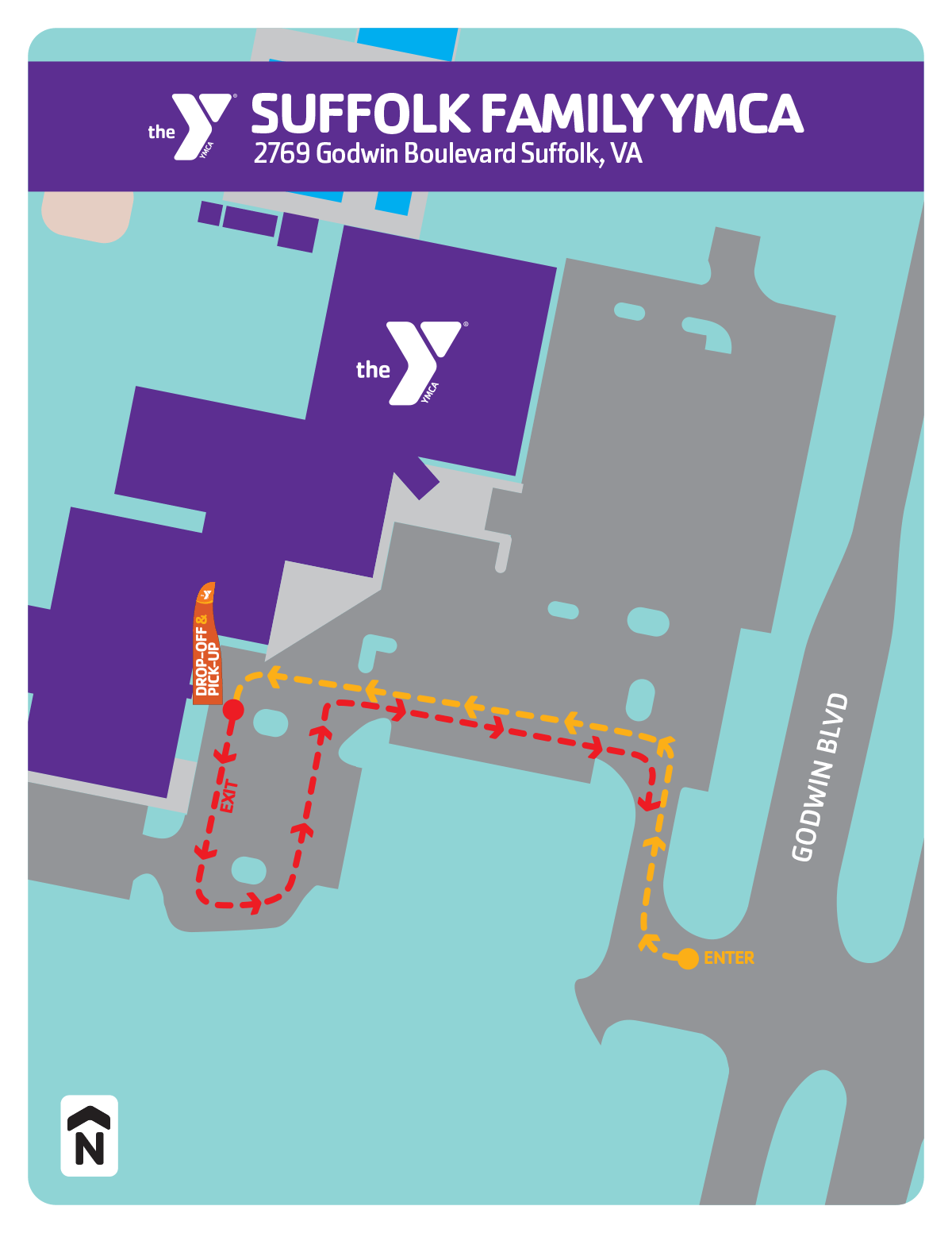 Summer camp drop-off & pick-up locations for the Suffolk Family YMCA