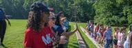 YMCA donors participate in opening ceremony at YMCA Camp Arrowhead