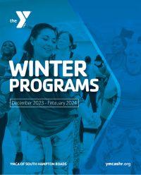 Cover of winter program guide for 2023 
