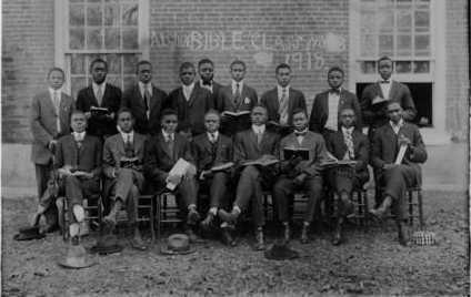 Bible Study in Alcorn, Miss., ca. 1918.