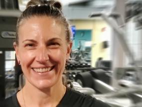 Christine Brookshire, personal trainer at the Great Bridge/Hickory Family YMCA