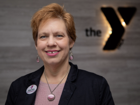Preschool Teacher Audrey Patrick headshot in the YMCA studio