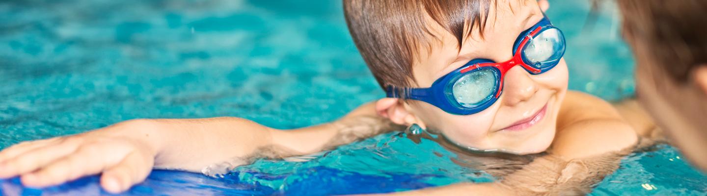 child swimming