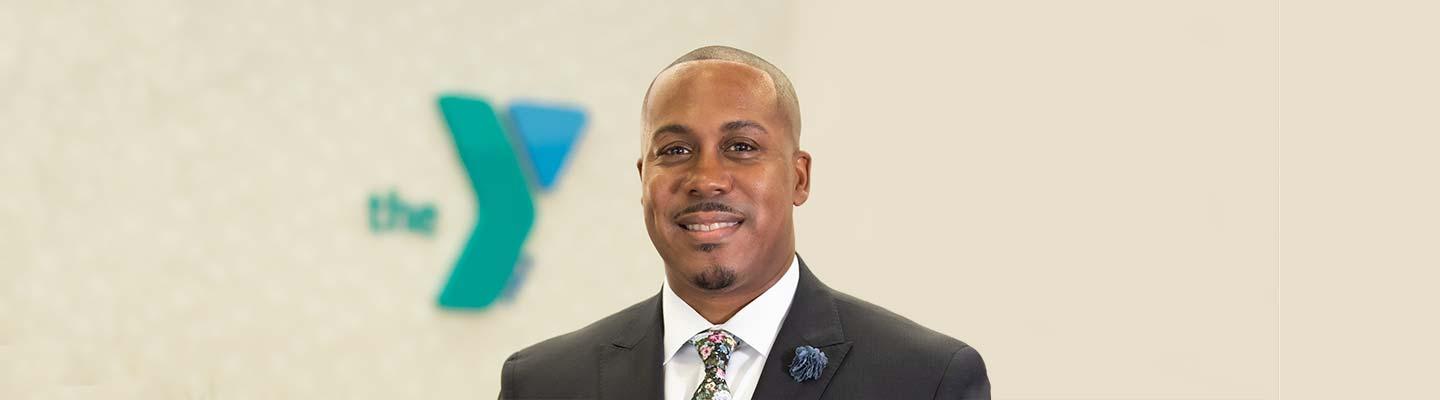 A photo of Anthony Walters, just after being selected as the new President and CEO of the YMCA of South Hampton Roads