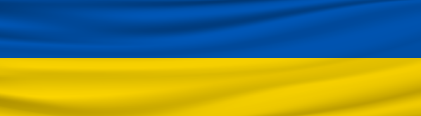 Blue and Yellow fields of the flag of Ukraine