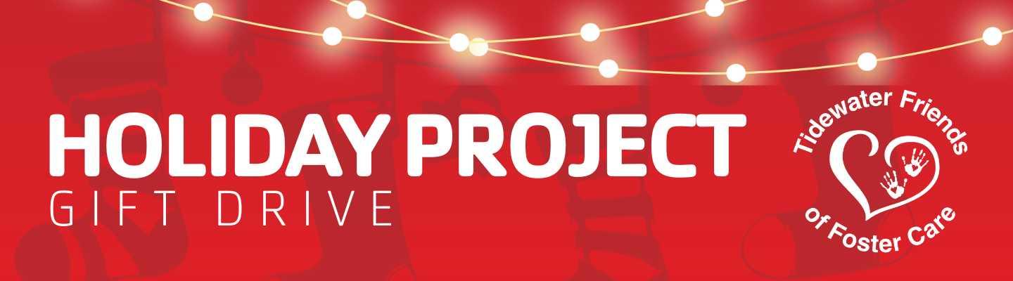 Tidewater Friends of Foster Care Holiday Gift Drive Banner