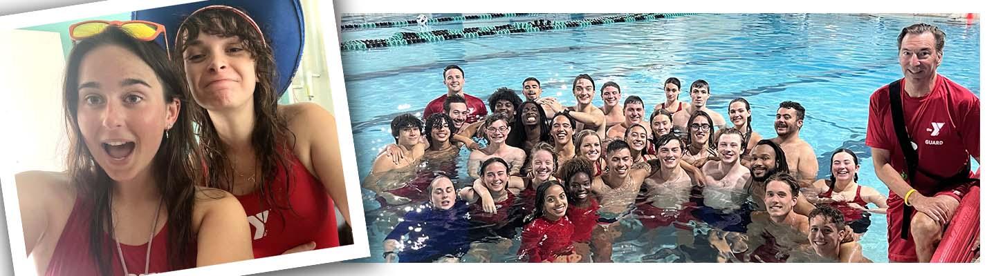 lifeguards at the pool