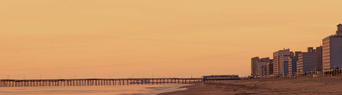 Hazy air over Virginia Beach