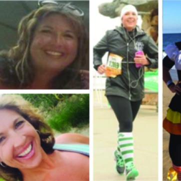 Woman with weight loss transformation photos