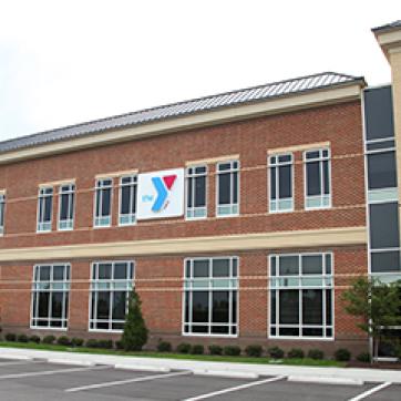 Outside the Edinburgh Family YMCA center in Virginia