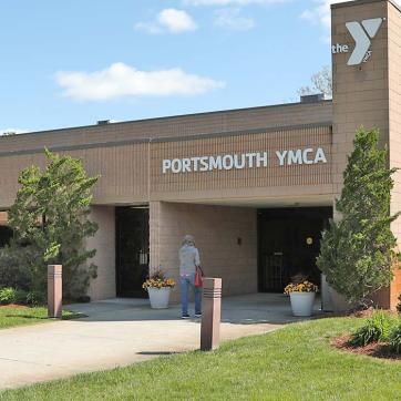 Front entrance of the Portsmouth Family YMCA