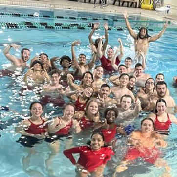 Lifeguards in a pool