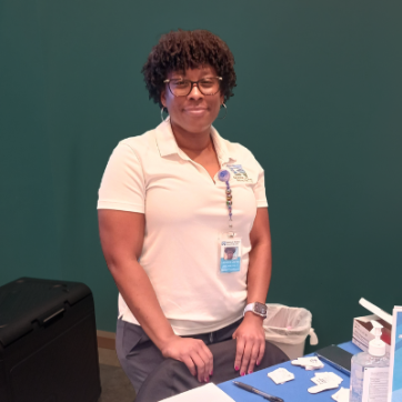 Member spotlight banner with Laquisha's image on left