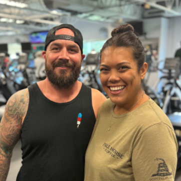 Lauren and Aaron at Great Bridge Hickory YMCA