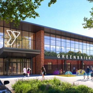 Concept drawing of the renovated Greenbrier Family YMCA