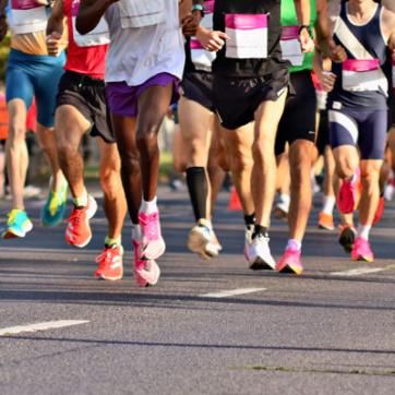 Runners in a race
