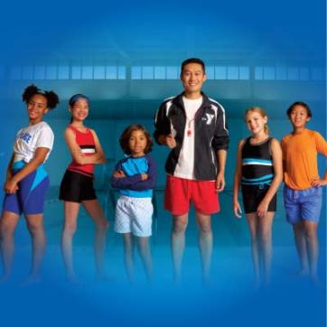 Group shot of swimmers and staff