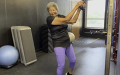 Helen Hilgeman working out at the Y