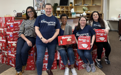 Baby shower at the YMCA on Granby with donated diapers
