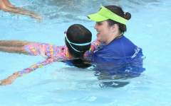Swimming lessons in a YMCA pool