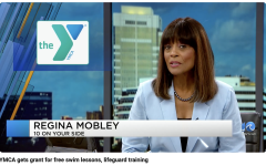 News article with Regina Mobley for swimming lessons grant