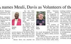News article headline about volunteers of the year