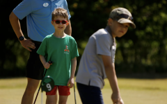 Youth golfers with First Tee YMCA staff