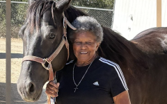 YMCA member, Helen Hilgeman, with her barrel racing horse