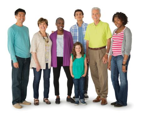 Group of people representing community
