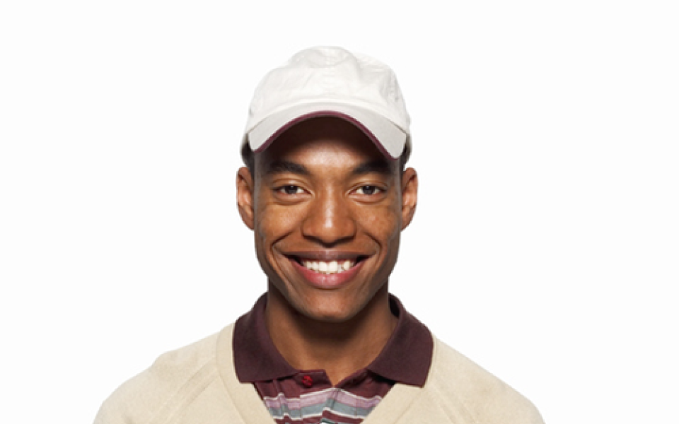 Male golfer