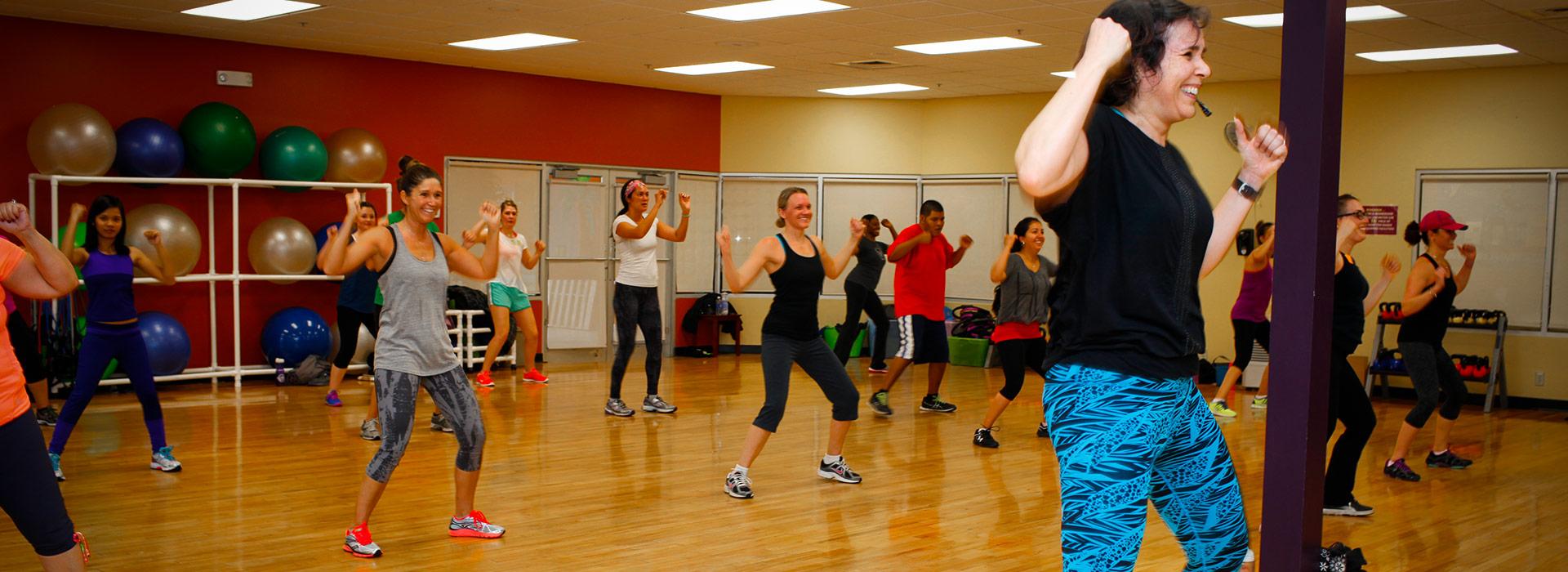 Great Bridge/ Hickory Family YMCA group exercise room