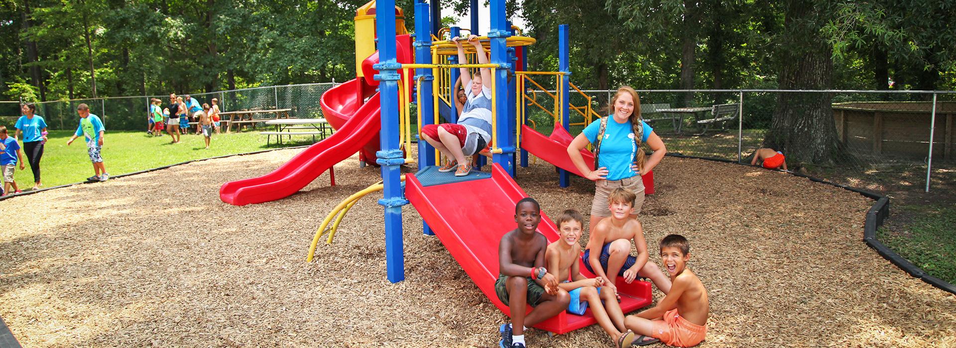 kids on playground