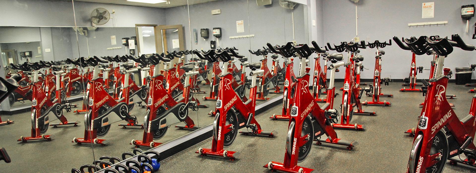 group cycling room