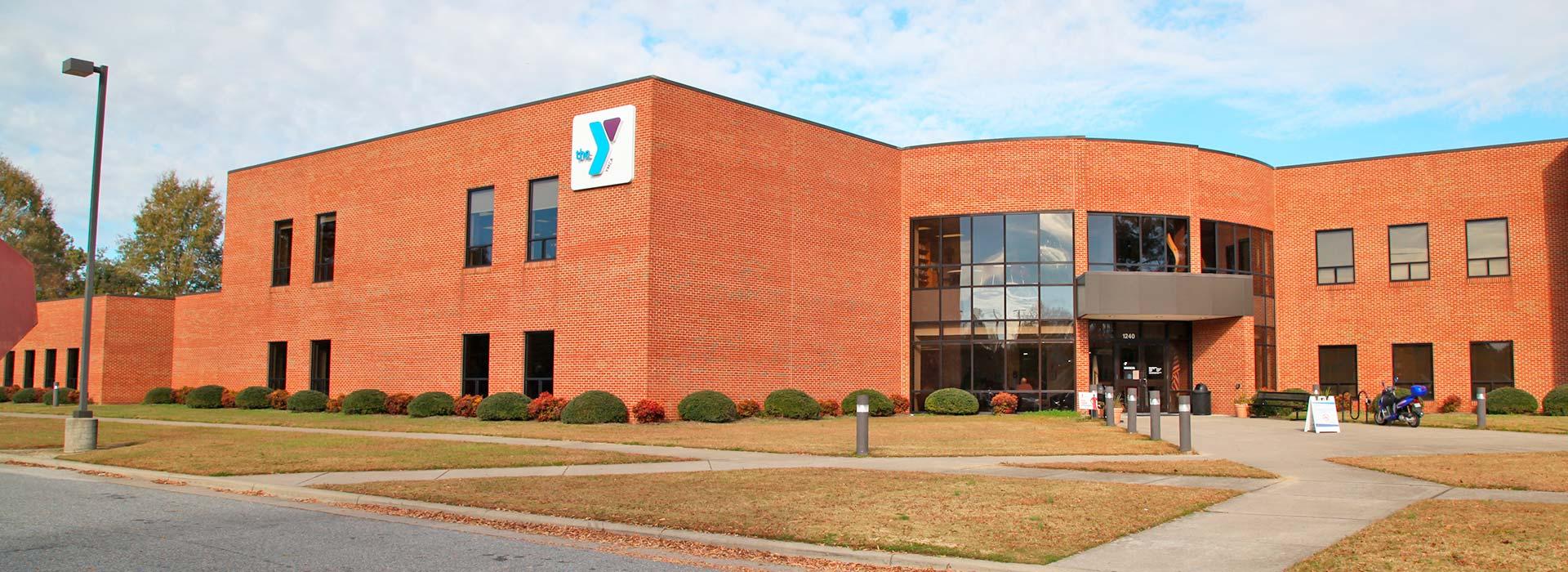Front entrance of the Albemarle Family YMCA