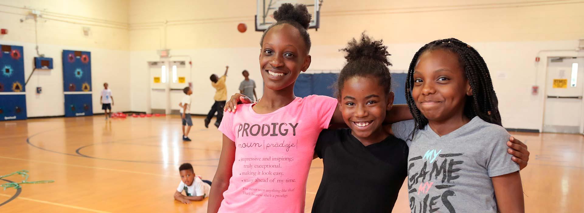 Effingham Street Family YMCA kids having fun in gym