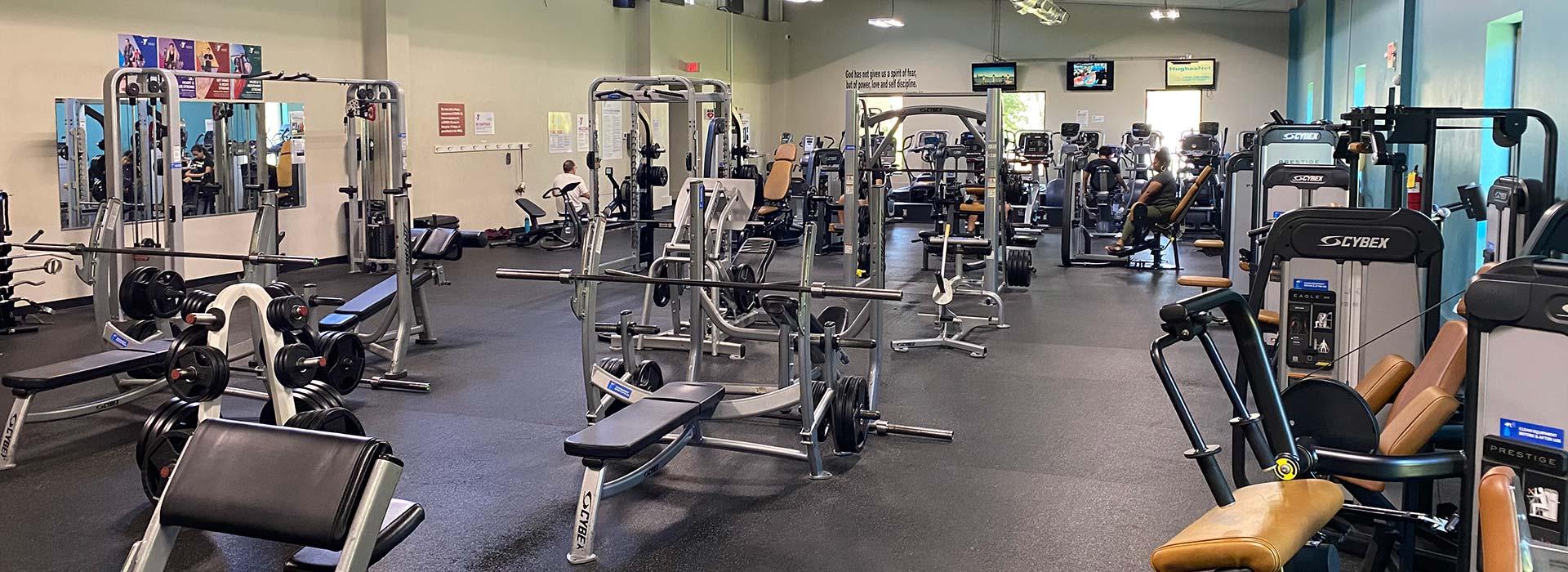 Fitness center in the YMCA of South Boston/Halifax County