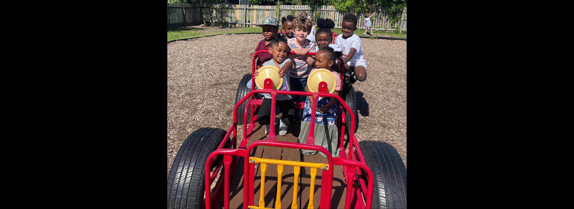 Kids at the Salem YMCA Family Center playing on the playground