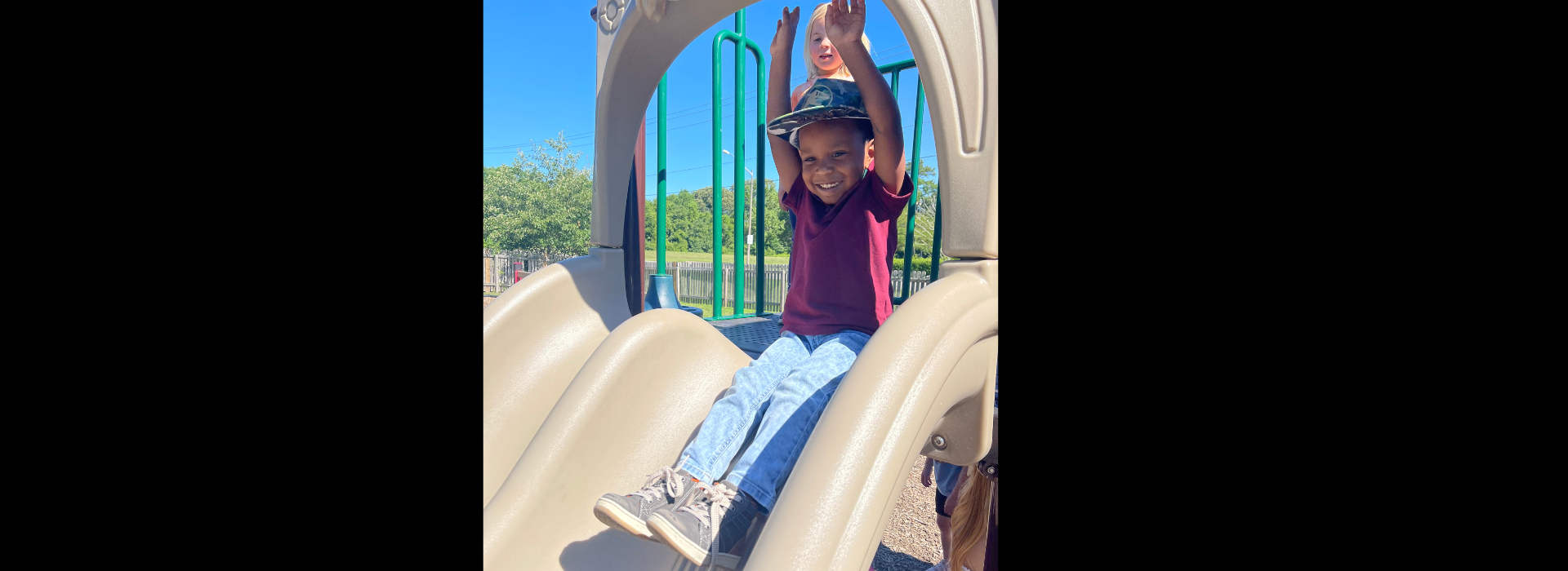 Kids at the Salem YMCA Family Center playing on the playground