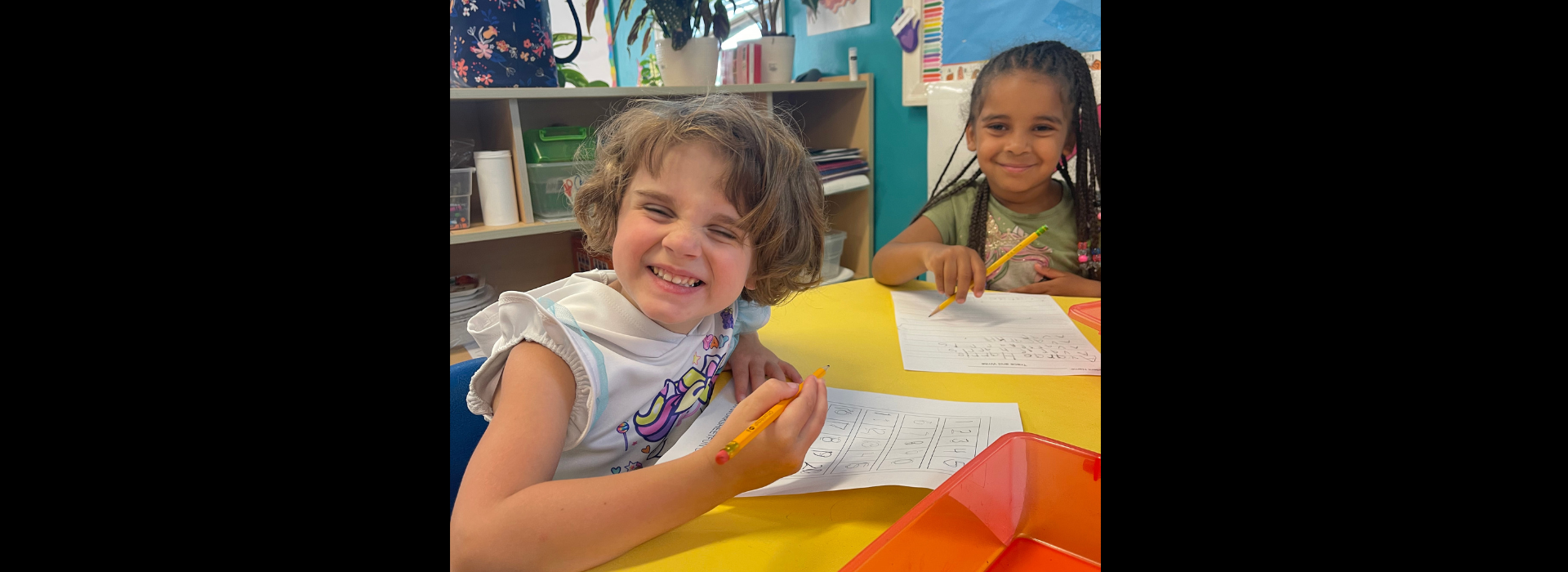Kids at the Salem YMCA Family Center doing their coursework