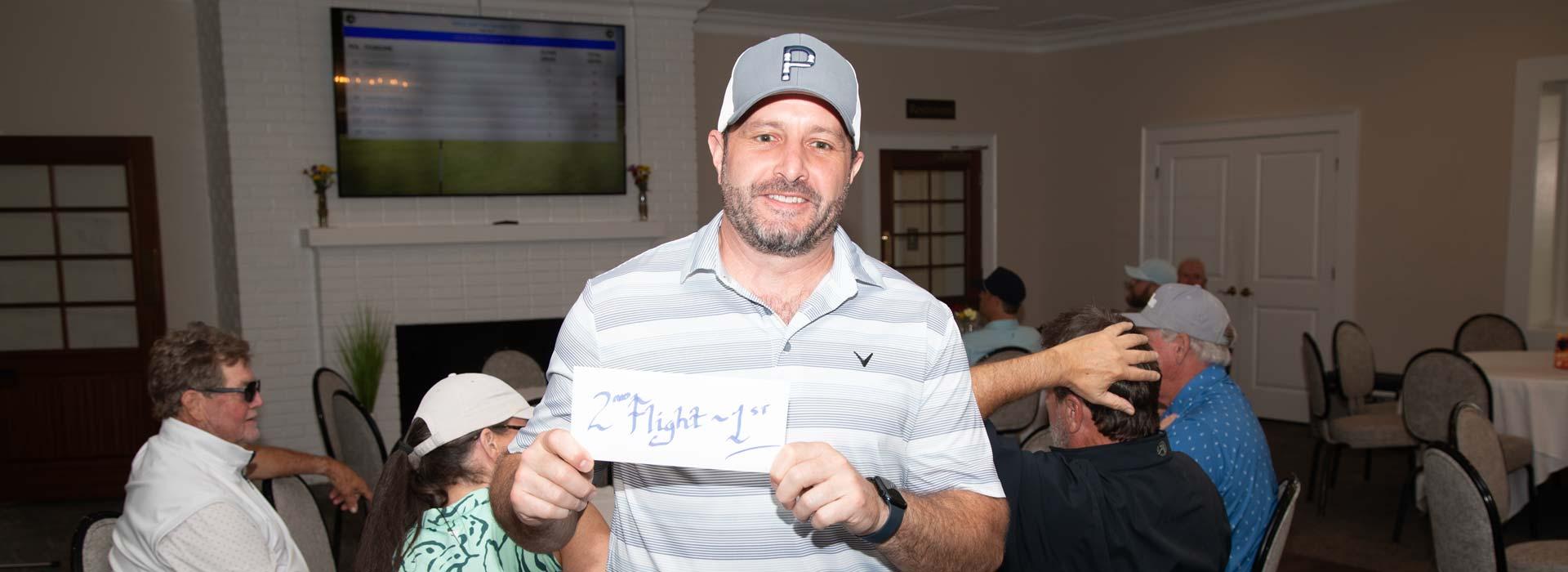 2nd Flight 1st Place Team Captain for the 2024 YMCA golf tournament
