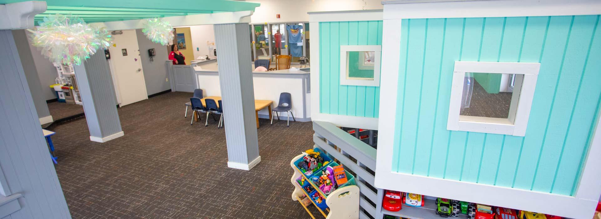 Child care play area at the Outer Banks Family YMCA