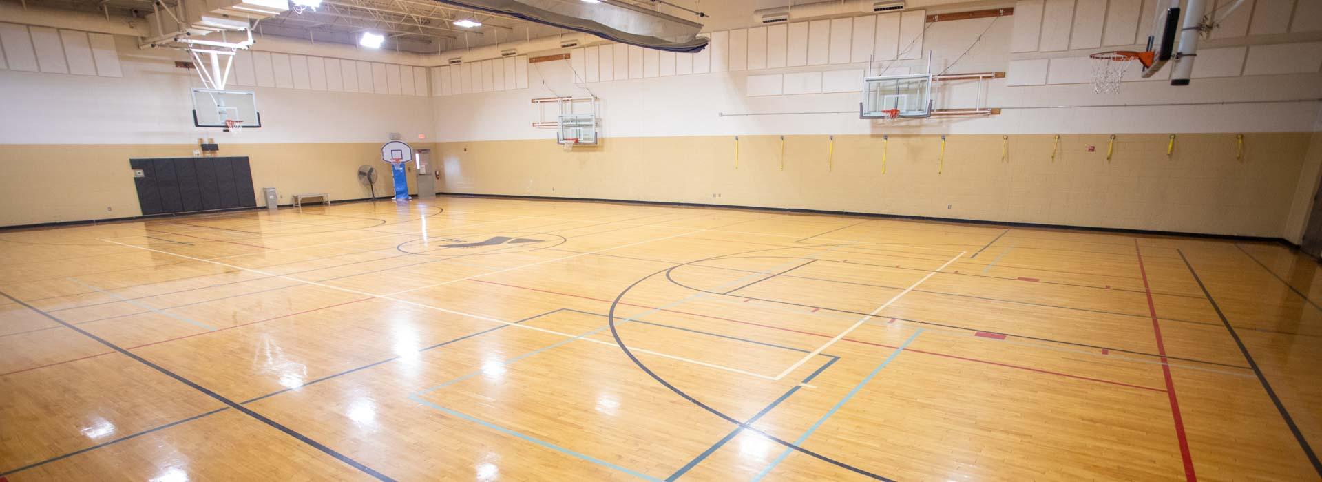 Indoor gym at the Outer Banks Family YMCA