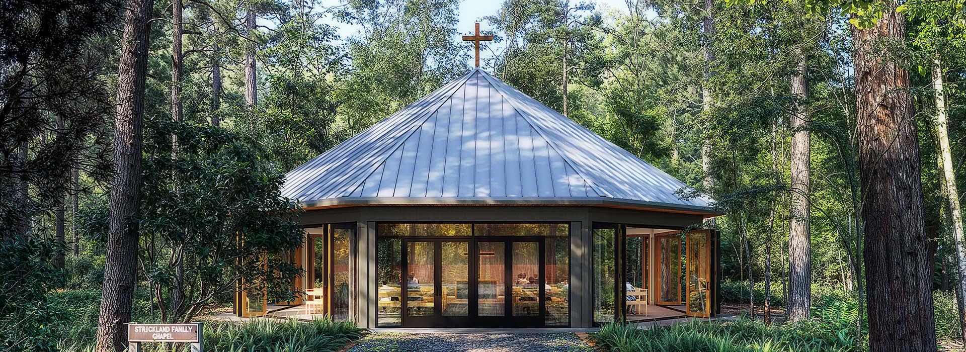 Camp Silver Beach YMCA chapel rendering outside