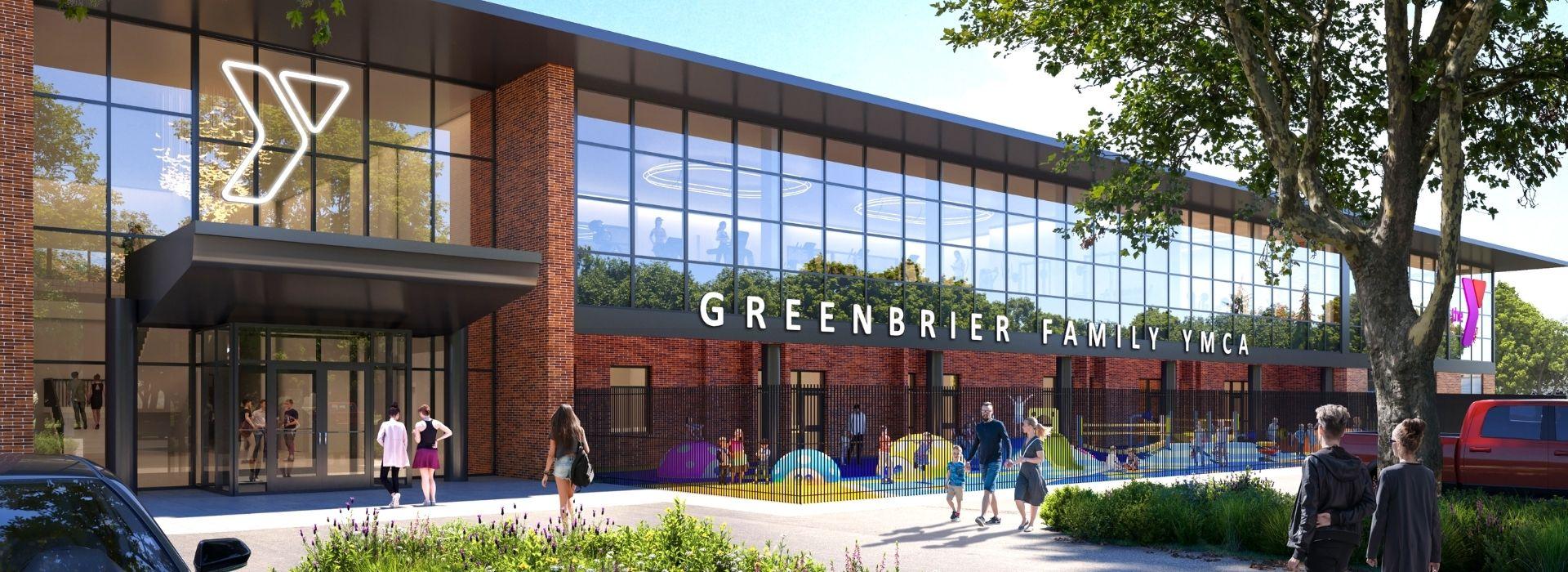 Concept drawing of the renovated Greenbrier Family YMCA