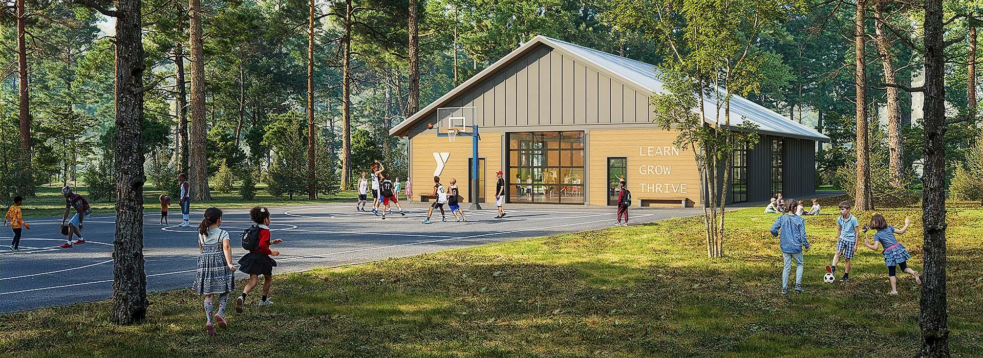 Camp Silver Beach YMCA pavilion rendering