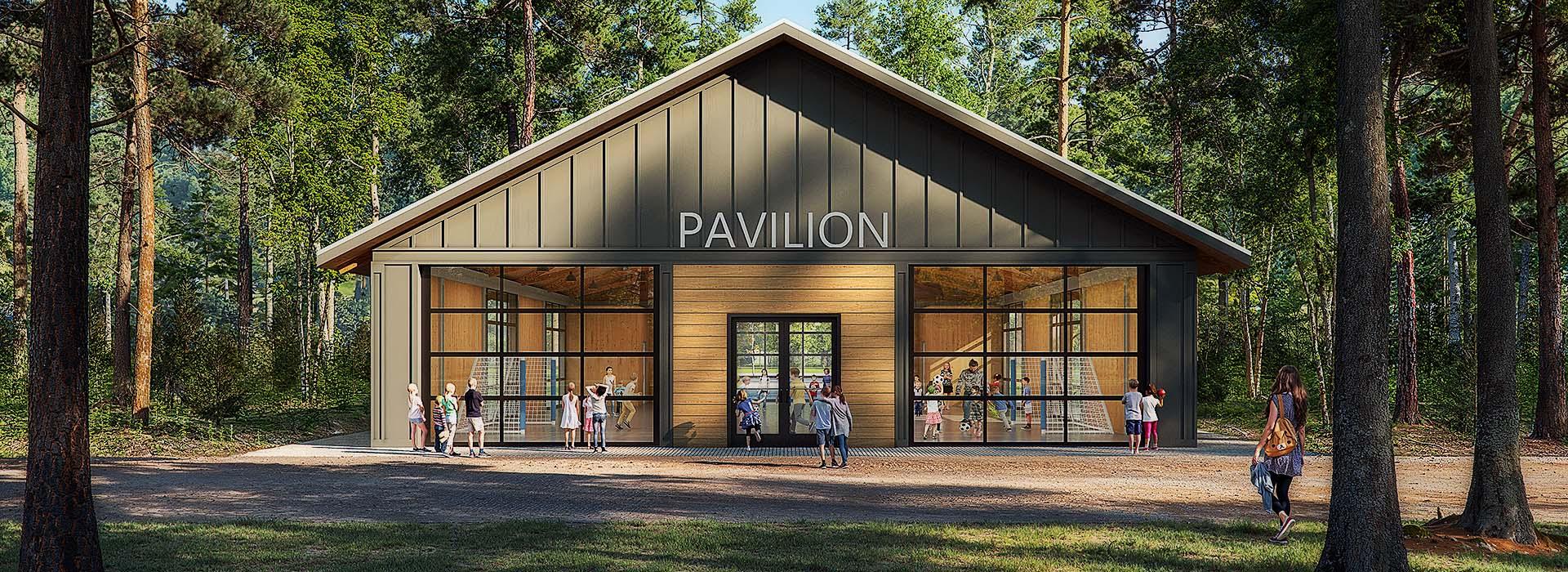 Camp Silver Beach pavilion rendering 2