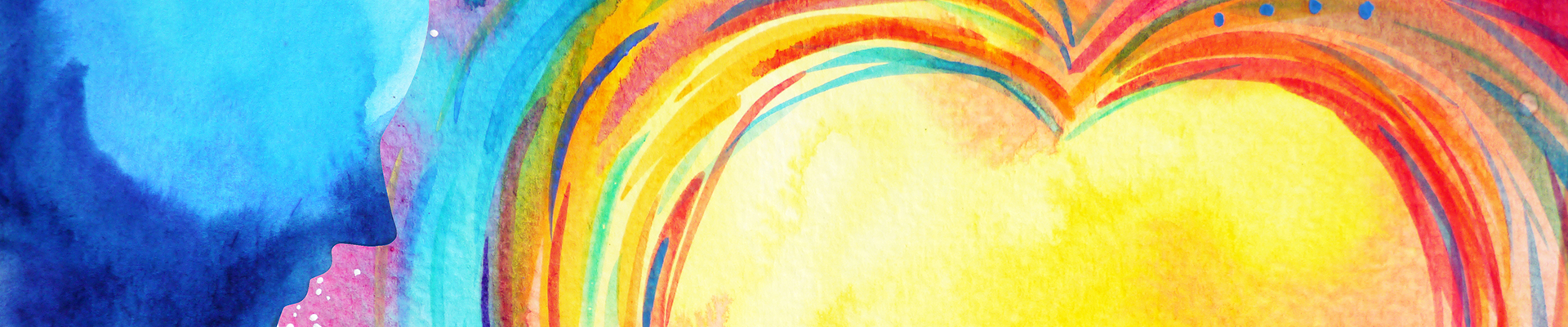Bright, colorful painting with warm colors
