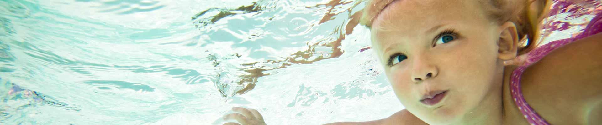 child swimming