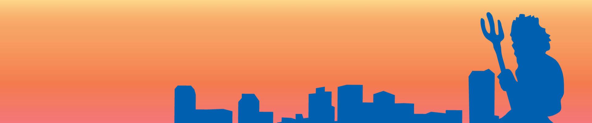 Illustration of Virginia Beach skyline